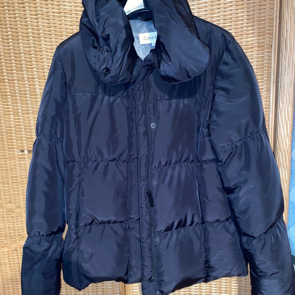 Super cute Calvin Klein Black Reflective Jacket!